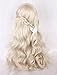 Women Gals Japan Harajuku Sweet Lolita Natural Looking Daily Wear Fluffy Blonde Long Curly Kanekalon Full Wig Cosplay