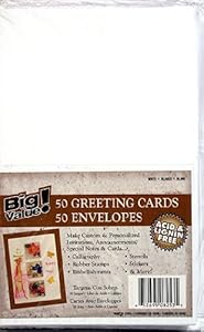 50 Blank Greeting Cards & Envelopes 4x5