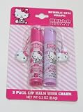 Hello Kitty 2 Pack Lip Balm with Charm