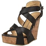 Chinese Laundry Women's Drastic Leather Wedge Sandal