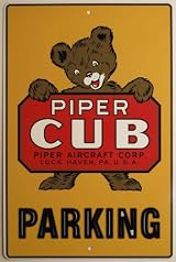 Piper CUB Parking Sign