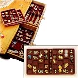 Velvet Jewelry Tray - Stacking - 36 Compartment (Burgundy) (1.5" H x 9.25" W x 16.25" D)