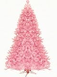 7.5' Pre-Lit Pretty In Pink Artificial Christmas Tree - Pink Lights