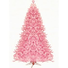 7.5' Pre-Lit Pretty In Pink Artificial Christmas Tree - Pink Lights