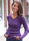 Rib-Knit Scoopneck