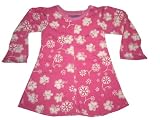 Swing Top Tunic Girls Cotton Knit 2 Years Pink Butterflies