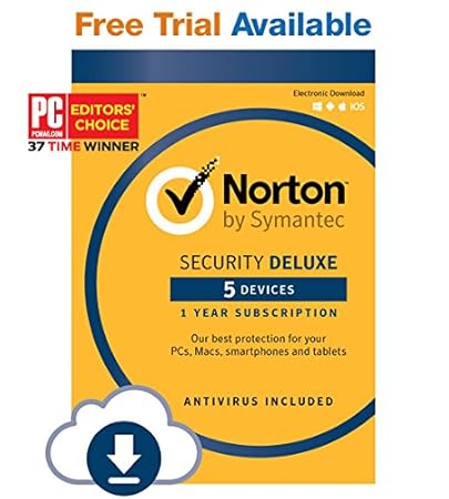 Norton Security Deluxe - 5 Devices - 12 Month Subscription