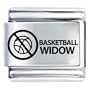 Basketball Widow Gift Italian Charm