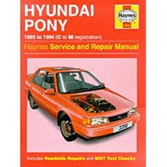 The Hyundai Pony Service Repair Manual (Haynes Service and Repair Manuals)