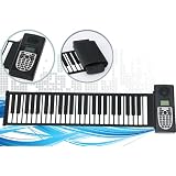 Lujex(TM) 61 Keys MIDI Digital Roll-Up Folding Soft 3D Keyboard Piano Educationial Playing Piano