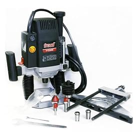 Freud FT2000EPS 3-1/4 HP Variable Speed Plunge Router with Free Edge Guide & Bonus Free Router Bits - (Case not included)