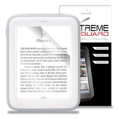 XtremeGuardTM Barnes & Noble Nook GlowLight Tablet Screen Protector (Ultra Clear)