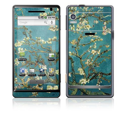 Almond Branches in Bloom Protective Skin Decal Sticker for Motorola Droid (Verizon) Cell Phone