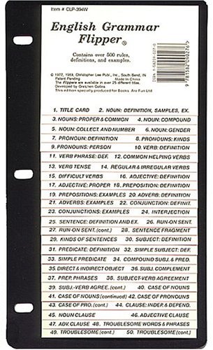 English Grammar Flipper (Basic Facts Handy Reference Flipper)
