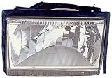 Head Light: 1987-1993 Ford Mustang; Crystal Clear Diamond Cut