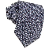 Fendi - Fendi Printed Silk Tie Blue ground / Blue