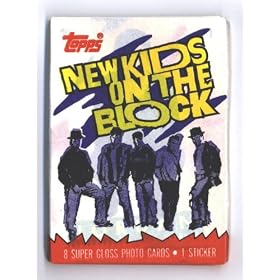 1989 - Topps - Big Step - New Kids On The Block - Vintage - Rare - Collector Card Pack - 8 Cards & 1 Sticker Per Pack - 2 PAcks Per Set - Out of Production - Limited Edition - Collectible