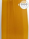 RIDEAU A OEILLETS 140x250 cm VENUS ORANGE FLOQUE