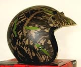 Raptor Camoflage Open Face Helmet, Large
