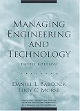 Managing Engineering and Technology (3rd Edition)