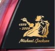 Michael Jackson 1958 - 2009 Vinyl Decal Sticker - Mirror Gold