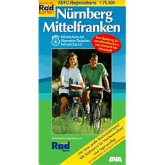 ADFC Regionalkarten, N�rnberg, Mittelfranken: Alle Radtouren f�r Wochenendtour und Tagesausflug! Mit Stra�ennamen zur besseren Orientierung