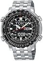 Seiko Men's Analog Digital World Time Flight Chronograph Watch #SNJ017