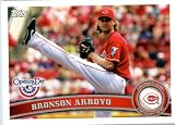 2011 Topps Opening Day Baseball Card #53 Bronson Arroyo - Cincinnati Reds - MLB Trading Card&Acirc;&nbsp; In A Protective Screwdown Display Case!