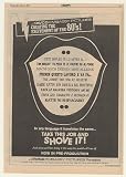1980 Take This Job and Shove It Movie Trade Print Ad (Movie Memorabilia) (48717)