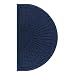 Andersen 2246 Indigo PET Polyester WaterHog ECO Grand Premier Entrance Mat, Half Oval Pattern, 2.3' Length x 4' Width, For Indoor/Outdoor