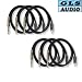 6 3ft 1/4 TS RCA Patch Snake Cable 3' GLS Audio