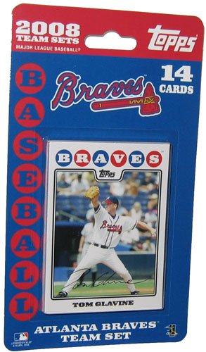 Topps MLB Baseball Cards 2008 Atlanta Braves 14 Card Team Set