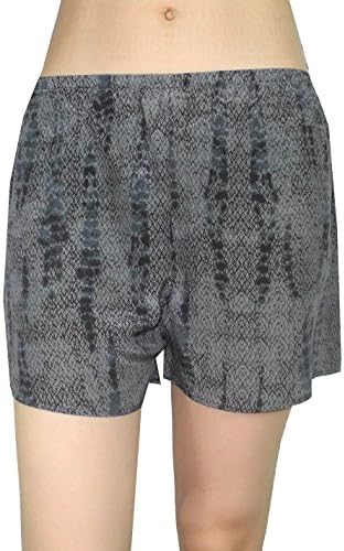 Womens Gorgeous 100% Silk Boxer Shorts / Pajama Lounge Shorts S-M Multicolor