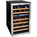 30 Bottle Wine Cooler (Black with Stainless Steel Door Trim) (33 3/16"H x 19 13/16"W x 23 5/16"D)