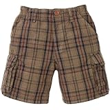 over-dyed plaid shorts