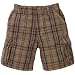 over-dyed plaid shorts