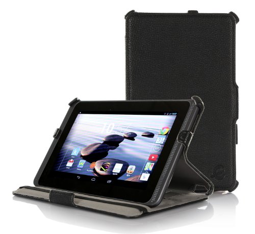 Exact Buckler Series Slim-Fit Multi-angle Stand Case for Acer Iconia B1-720 Black