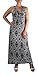 Peach Couture Tribal Damask Print Sleeveless Beach Maxi Dress