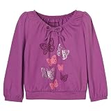 Infant Girls' Cherokee��� Long-sleeve Butterfly Print Top - Purple 24M