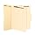 Smead Self-Adhesive Folder Dividers with Twin-Prong Fasteners, Letter Size, Manila, 25 per Box (68025)