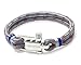 VIRGINSTONE Stainless Steel U-Lock Nylon Cord Bracelets