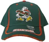Men's Miami Hurricanes Dark Forest Sebastian cap with team name on bill.