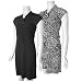 DKNY Cap Sleeve Tie Neck Dress