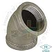 NUSET 1 1/2 Malleable Black Iron Elbow - 45 Degrees (B120-40)