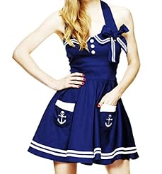 Striped Print Shirred  Cotton/Sateen Party Dress/Mini Dress  With a Bow(s)