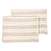 LinenMe Set of 2 Hand and Guest Towels Natural Striped Lucas, 13