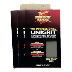 Meguiar's S1525 Unigrit Finishing Paper   25 Sheets