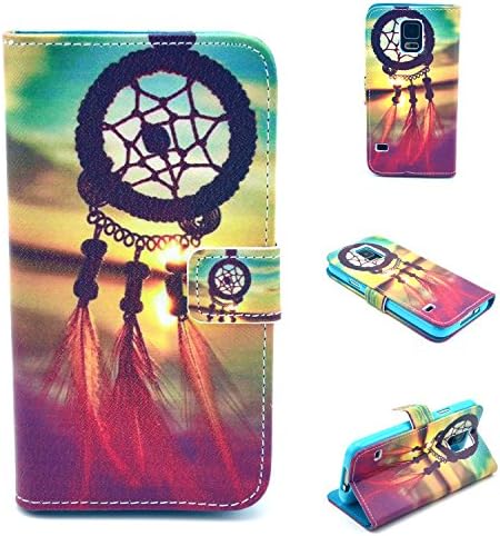 Note 4 Case,Galaxy Note 4 Case Coolbass Premium Leather Wallet Flip Protective Skin[Windbell] Case with Magnetic Closure for Samsung Galaxy Note 4 IV