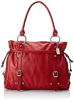 Claire Chase Catalina Ladies Leather Handbag, Computer Bag in Red
