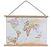 Melody Jane Dollhouse Modern World Map Wall Hanging Chart 1:12 Study School Accessory